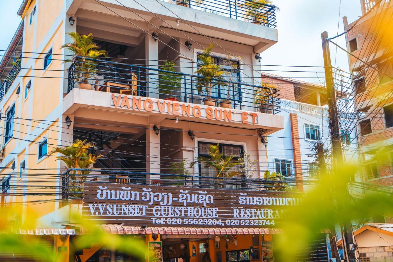 Vang Vieng Sunset Guesthouse & Restaurant Luaran gambar